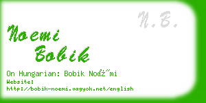noemi bobik business card